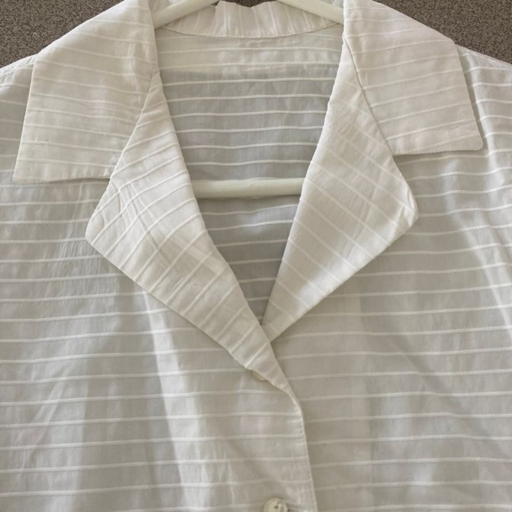 JILL MCGOWEN white blouse